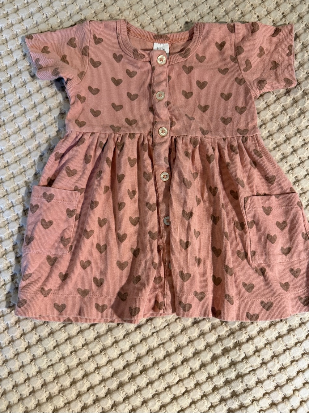 Kate Quinn short sleeve button front dress organic cotton